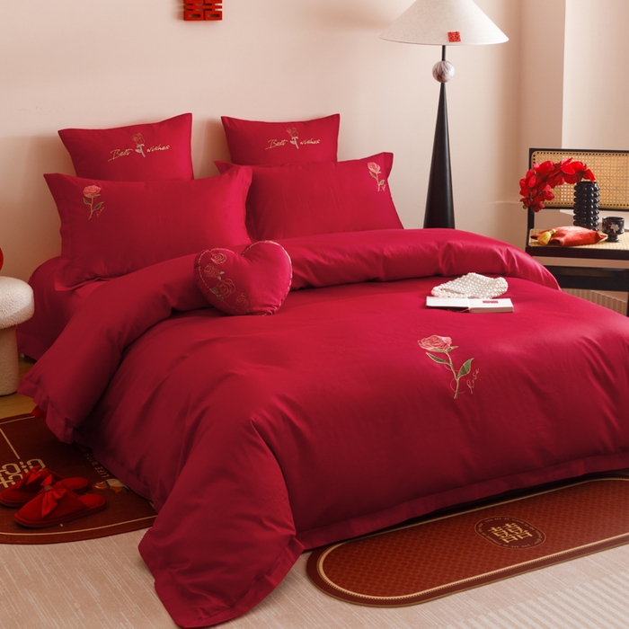 91家纺网 家纺一手货源 找家纺 东方合美（原：皇家传奇） 2025婚庆小红书纯棉系列 简约