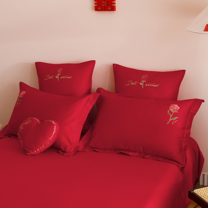 91家纺网 家纺一手货源 找家纺 东方合美（原：皇家传奇） 2025婚庆小红书纯棉系列 简约