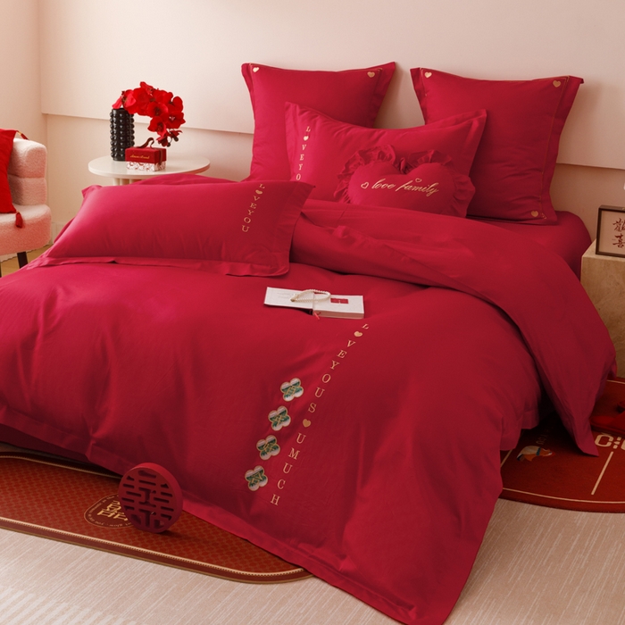 91家纺网 家纺一手货源 找家纺 东方合美（原：皇家传奇） 2025婚庆小红书纯棉系列 合美