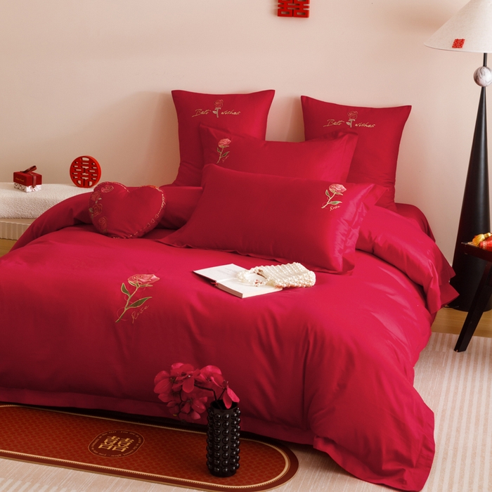 91家纺网 家纺一手货源 找家纺 东方合美（原：皇家传奇） 2025婚庆小红书纯棉系列 简约