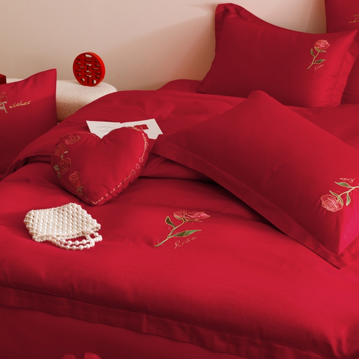 91家纺网 家纺一手货源 找家纺 东方合美（原：皇家传奇） 2025婚庆小红书纯棉系列 简约