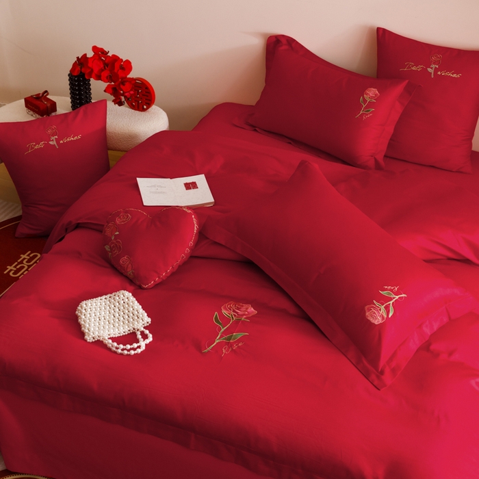 91家纺网 家纺一手货源 找家纺 东方合美（原：皇家传奇） 2025婚庆小红书纯棉系列 简约