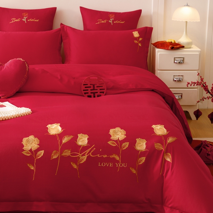 91家纺网 家纺一手货源 找家纺 东方合美（原：皇家传奇） 2025婚庆小红书纯棉系列 花语