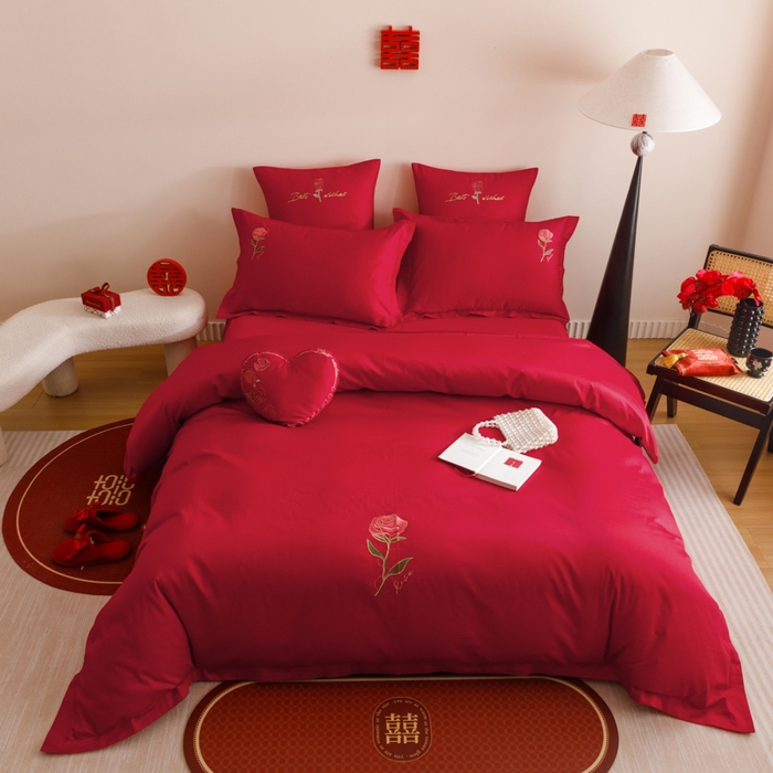 91家纺网 家纺一手货源 找家纺 东方合美（原：皇家传奇） 2025婚庆小红书纯棉系列 简约