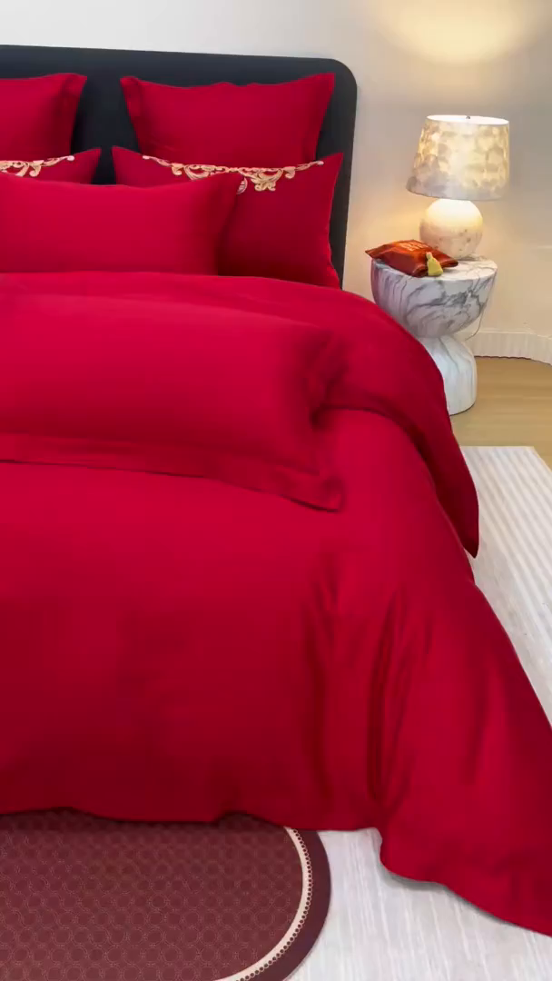 91家纺网 家纺一手货源 找家纺 东方合美（原：皇家传奇） 2025婚庆小红书纯棉系列 喜事到