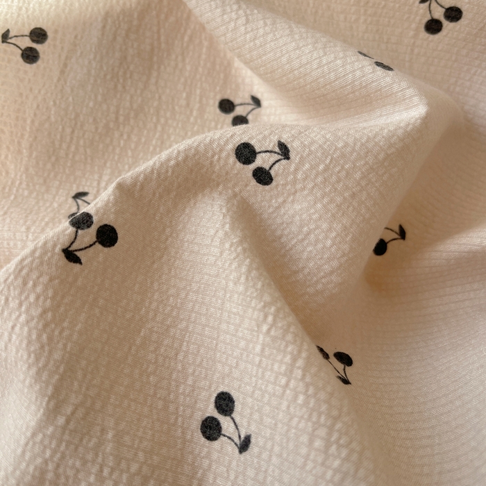 91家纺网 家纺一手货源 找家纺 红嘴企鹅 2025新款双层纱水洗棉赫本风四件套 赫本风-樱桃