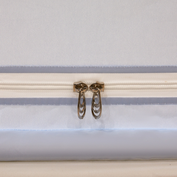 91家纺网 家纺一手货源 找家纺 星际优品 2025新款拉链式坐床防摔蚊帐-银杏系列 银杏-夏日灰蓝