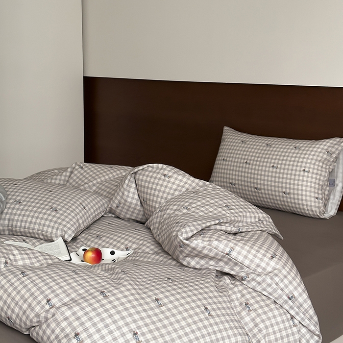 91家纺网 家纺一手货源 找家纺 时光里 2025新款A类全棉双层纱套件第一波 腊肠先生