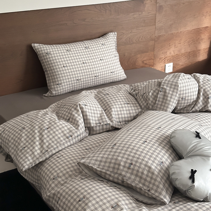 91家纺网 家纺一手货源 找家纺 时光里 2025新款A类全棉双层纱套件第一波 腊肠先生