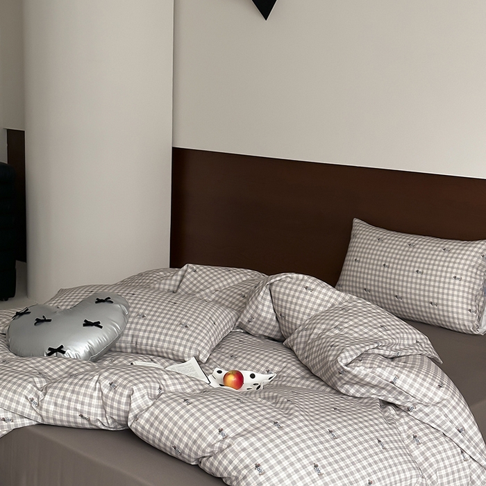 91家纺网 家纺一手货源 找家纺 时光里 2025新款A类全棉双层纱套件第一波 腊肠先生