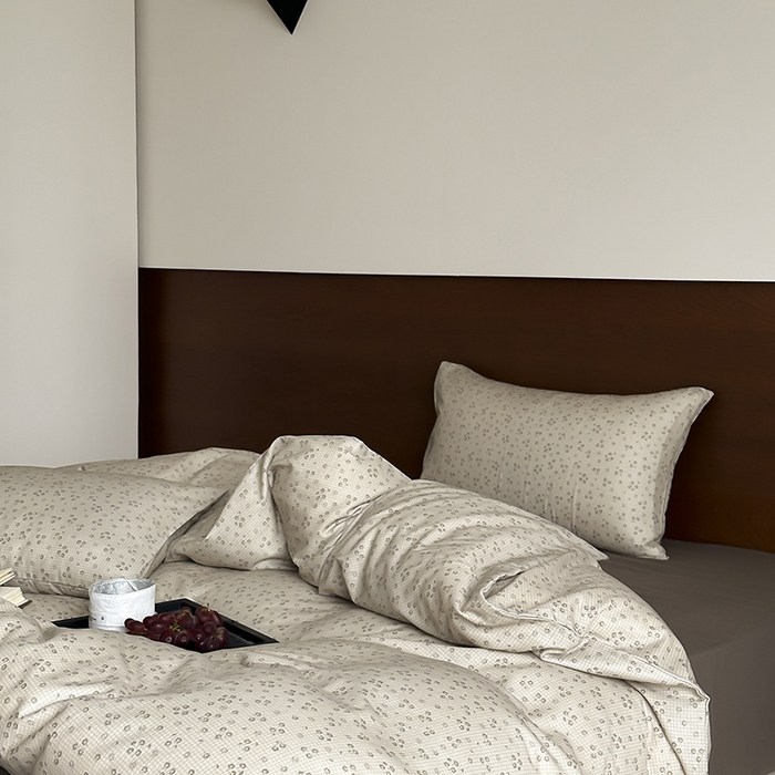 91家纺网 家纺一手货源 找家纺 时光里 2025新款A类全棉双层纱套件第一波 筑花令-粽