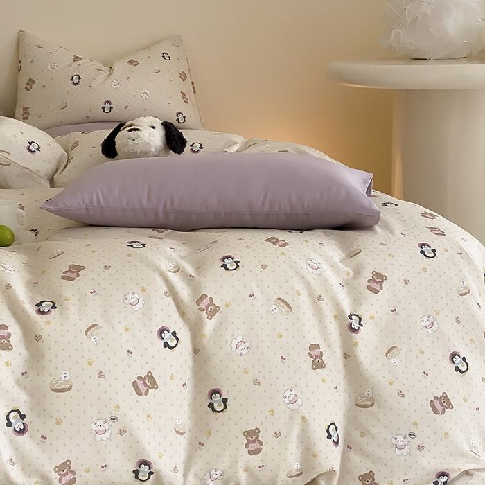 91家纺网 家纺一手货源 找家纺 时光里 2025新款A类全棉双层纱套件第一波 俏皮宝贝