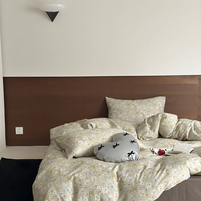 91家纺网 家纺一手货源 找家纺 时光里 2025新款A类全棉双层纱套件第一波 尼古拉