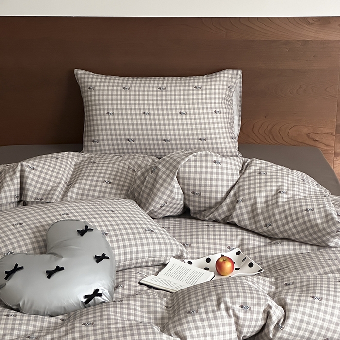 91家纺网 家纺一手货源 找家纺 时光里 2025新款A类全棉双层纱套件第一波 腊肠先生