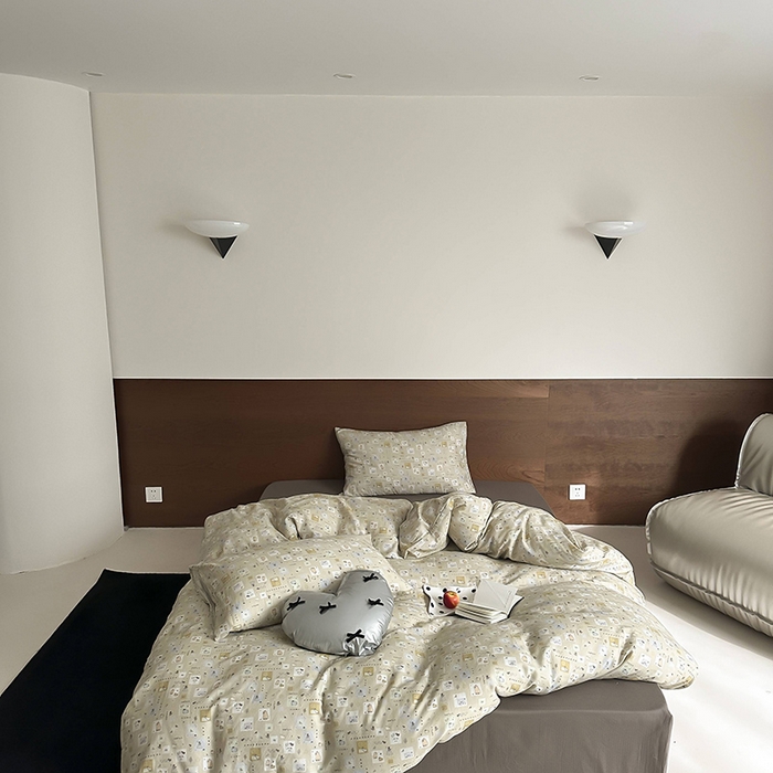 91家纺网 家纺一手货源 找家纺 时光里 2025新款A类全棉双层纱套件第一波 尼古拉