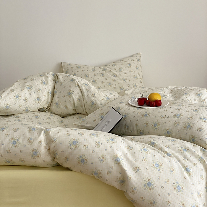 91家纺网 家纺一手货源 找家纺 （总）时光里 2025新款A类全棉双层纱韩式风系列第三波