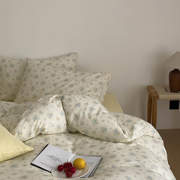 91家纺网 家纺一手货源 找家纺 （总）时光里 2025新款A类全棉双层纱韩式风系列第三波