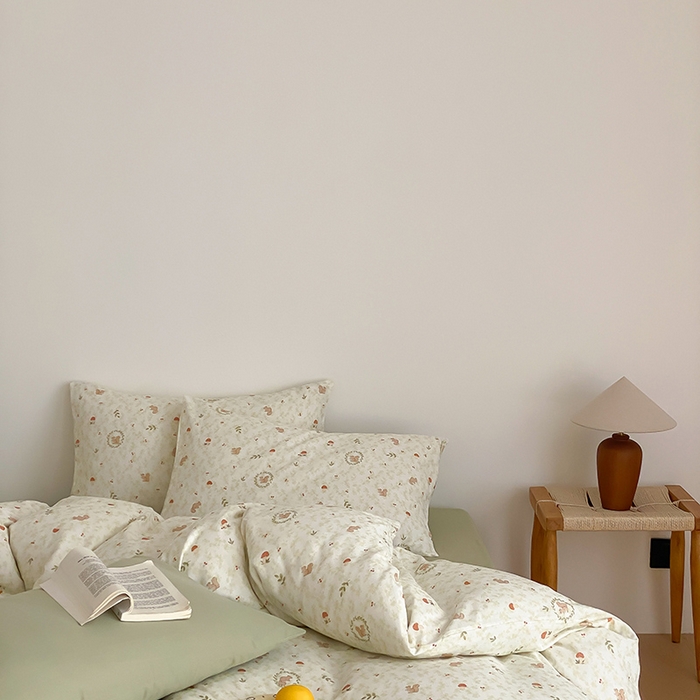 91家纺网 家纺一手货源 找家纺 时光里 2025新款A类全棉双层纱韩式风系列第三波 漫野