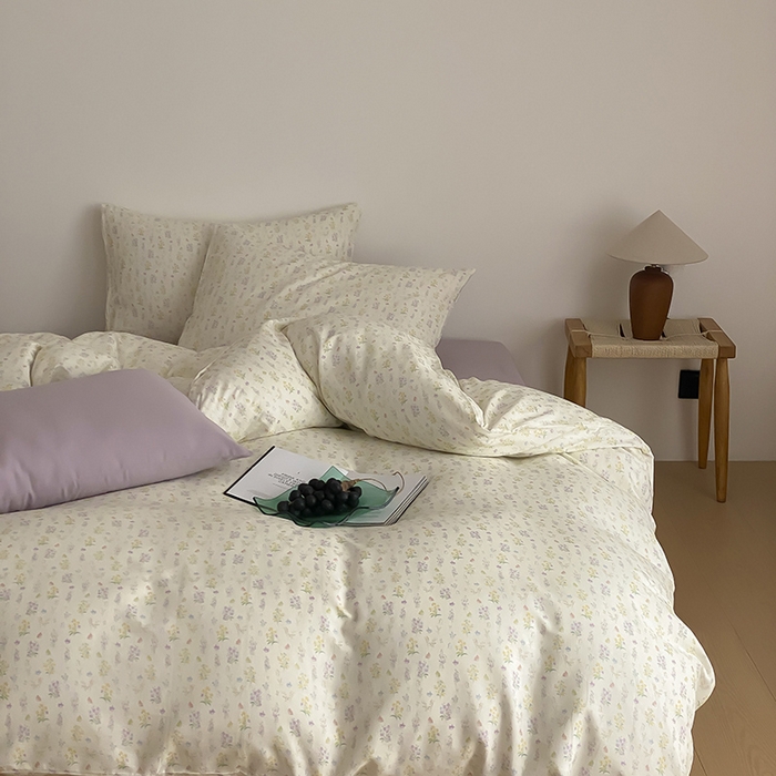 91家纺网 家纺一手货源 找家纺 时光里 2025新款A类全棉双层纱韩式风系列第三波 小确幸