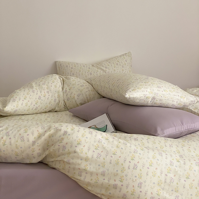 91家纺网 家纺一手货源 找家纺 时光里 2025新款A类全棉双层纱韩式风系列第三波 小确幸