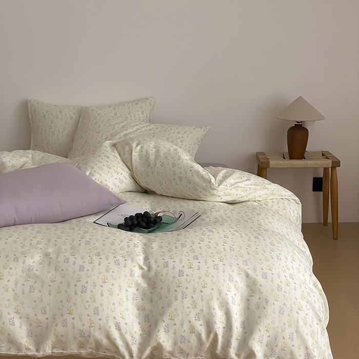 91家纺网 家纺一手货源 找家纺 时光里 2025新款A类全棉双层纱韩式风系列第三波 小确幸