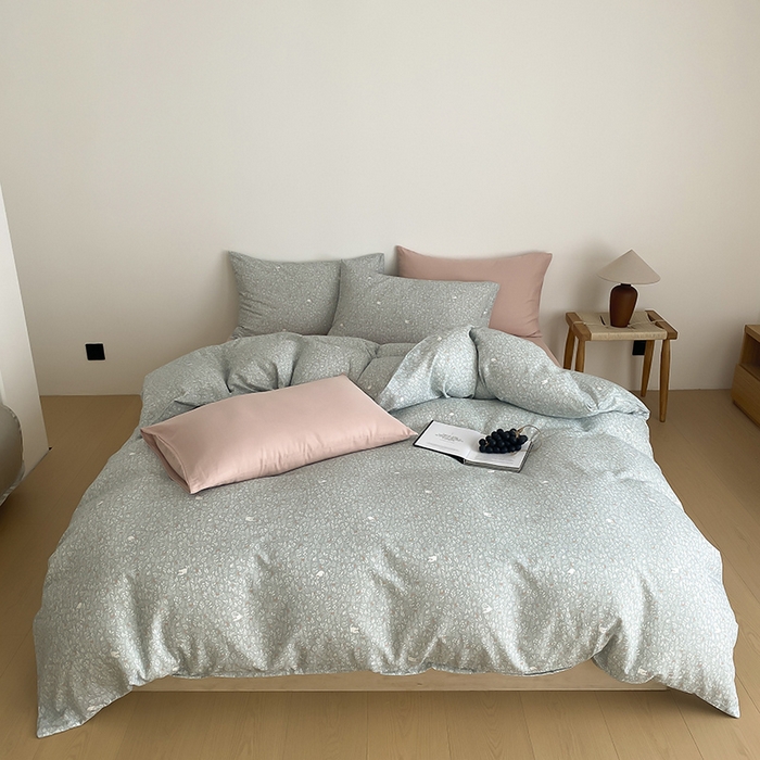 时光里 2025新款A类全棉双层纱韩式风系列第三波 晓时光-蓝