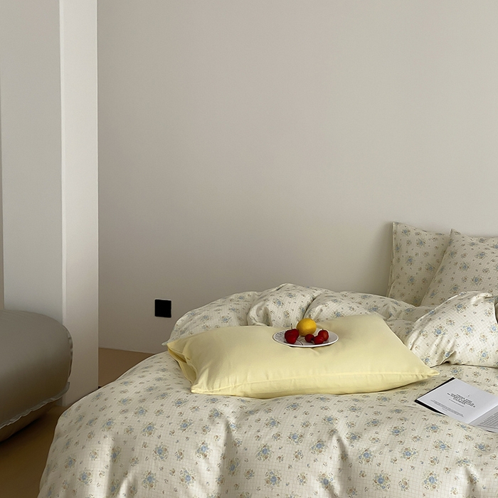 91家纺网 家纺一手货源 找家纺 时光里 2025新款A类全棉双层纱韩式风系列第三波 花屿