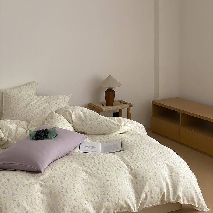 91家纺网 家纺一手货源 找家纺 时光里 2025新款A类全棉双层纱韩式风系列第三波 小确幸