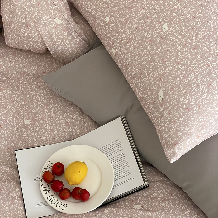 91家纺网 家纺一手货源 找家纺 时光里 2025新款A类全棉双层纱韩式风系列第三波 晓时光-粉