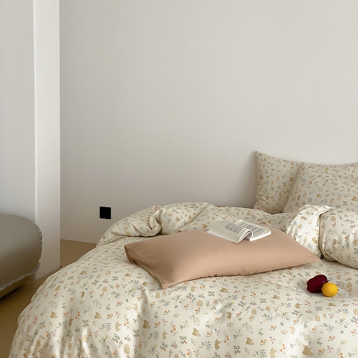 91家纺网 家纺一手货源 找家纺 时光里 2025新款A类全棉双层纱韩式风系列第三波 童话梦