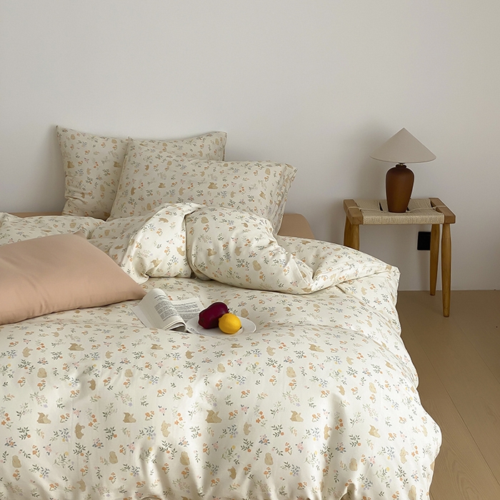 91家纺网 家纺一手货源 找家纺 时光里 2025新款A类全棉双层纱韩式风系列第三波 童话梦