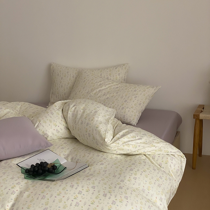 91家纺网 家纺一手货源 找家纺 时光里 2025新款A类全棉双层纱韩式风系列第三波 小确幸