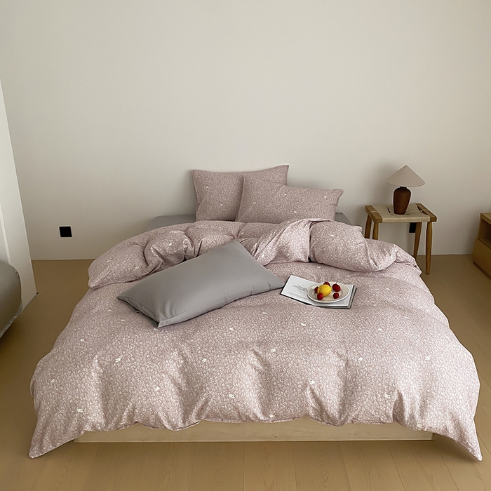 时光里 2025新款A类全棉双层纱韩式风系列第三波 晓时光-粉