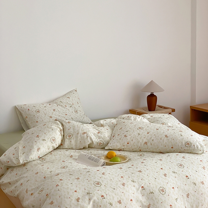 91家纺网 家纺一手货源 找家纺 时光里 2025新款A类全棉双层纱韩式风系列第三波 漫野