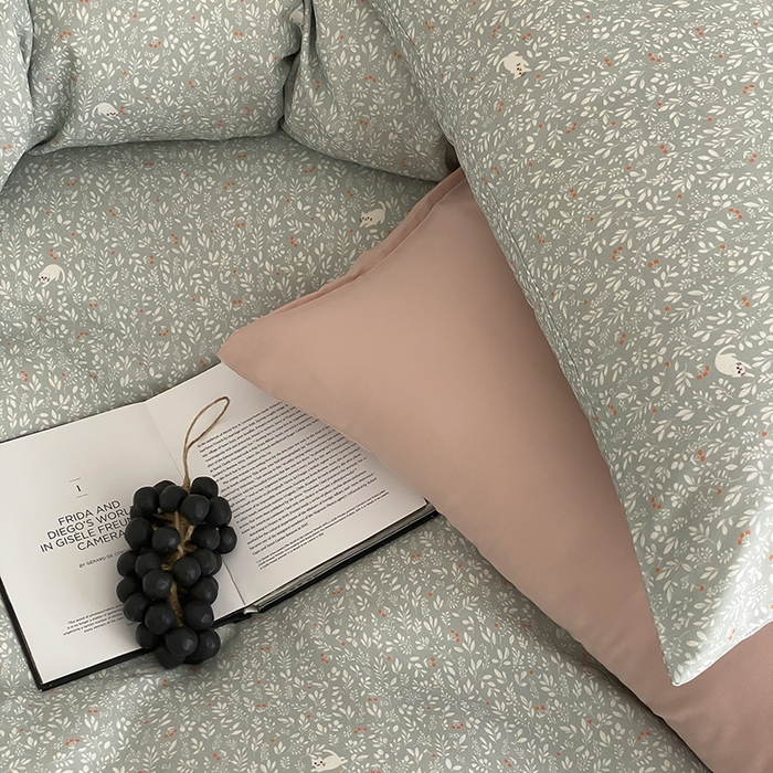 91家纺网 家纺一手货源 找家纺 时光里 2025新款A类全棉双层纱韩式风系列第三波 晓时光-蓝