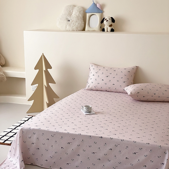 91家纺网 家纺一手货源 找家纺 （总）时光里 2025新款双层纱系列卡通风枕套