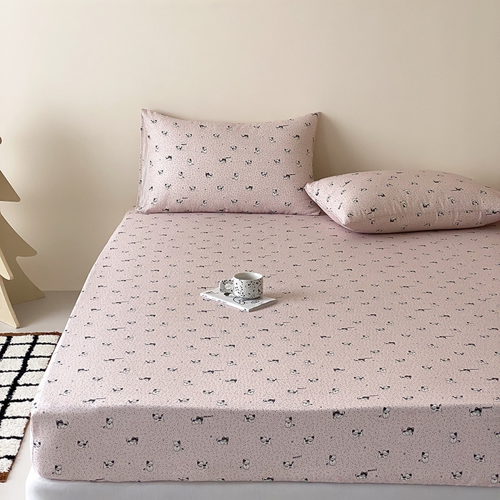 91家纺网 家纺一手货源 找家纺 （总）时光里 2025新款双层纱系列卡通风枕套