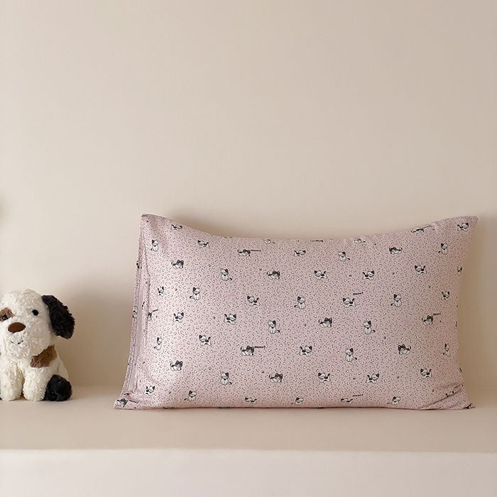 91家纺网 家纺一手货源 找家纺 （总）时光里 2025新款双层纱系列卡通风枕套