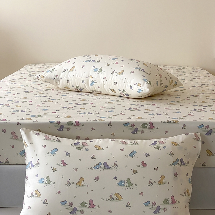 91家纺网 家纺一手货源 找家纺 （总）时光里 2025新款双层纱系列卡通风枕套