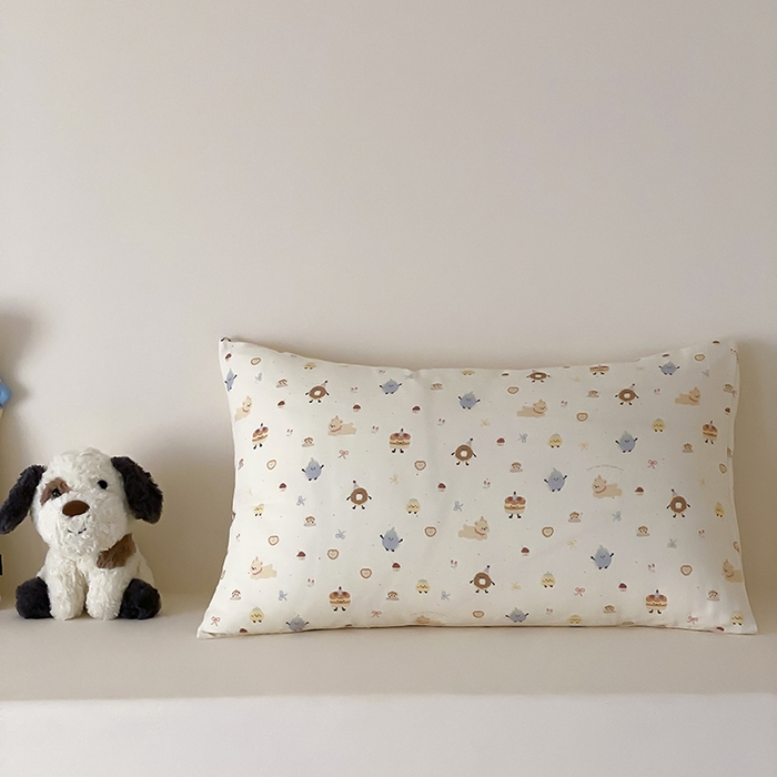 91家纺网 家纺一手货源 找家纺 时光里 2025新款双层纱系列卡通风枕套 如甜初梦