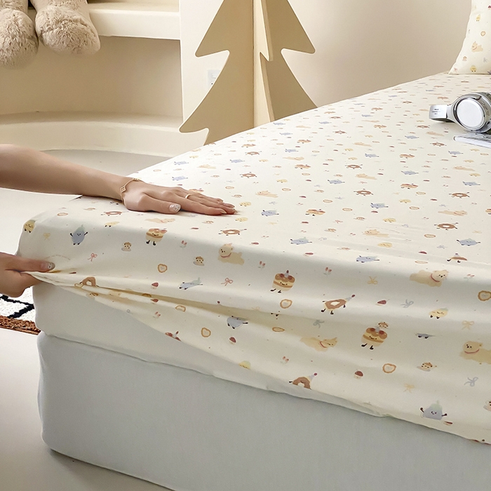 91家纺网 家纺一手货源 找家纺 时光里 2025新款双层纱系列卡通风枕套 如甜初梦