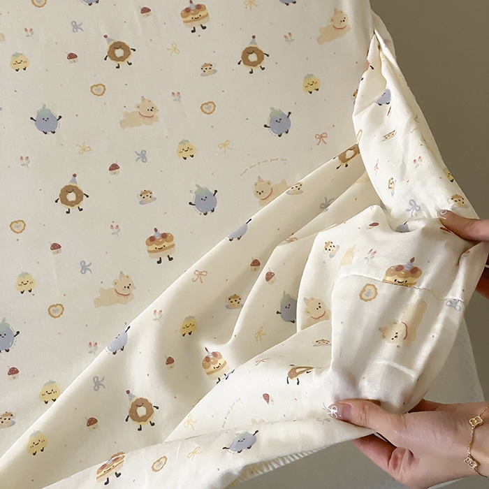 91家纺网 家纺一手货源 找家纺 时光里 2025新款双层纱系列卡通风枕套 如甜初梦