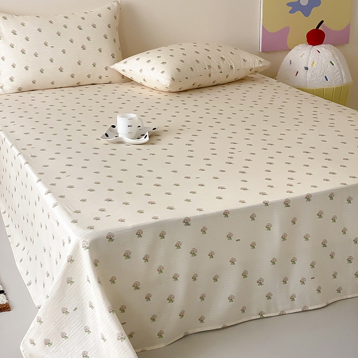 91家纺网 家纺一手货源 找家纺 时光里 2025新款双层纱系列卡通风枕套 布丁