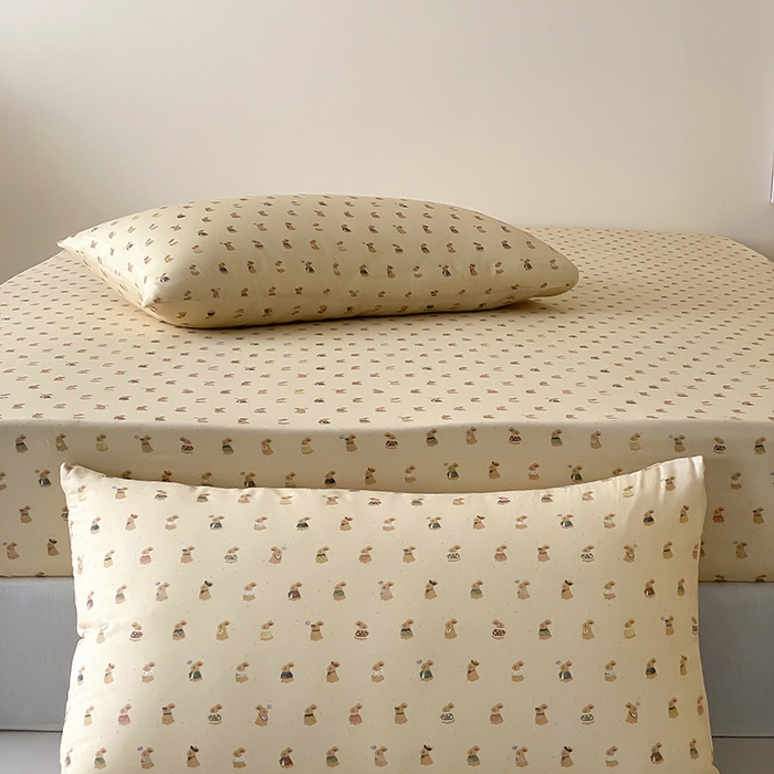 时光里 2025新款双层纱系列卡通风枕套 可艾