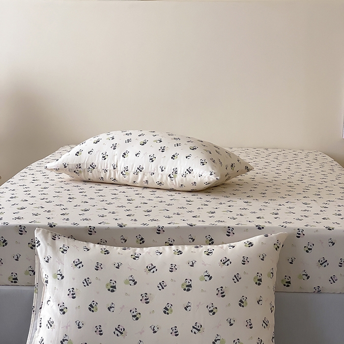 时光里 2025新款双层纱系列卡通风枕套 竹汐恋