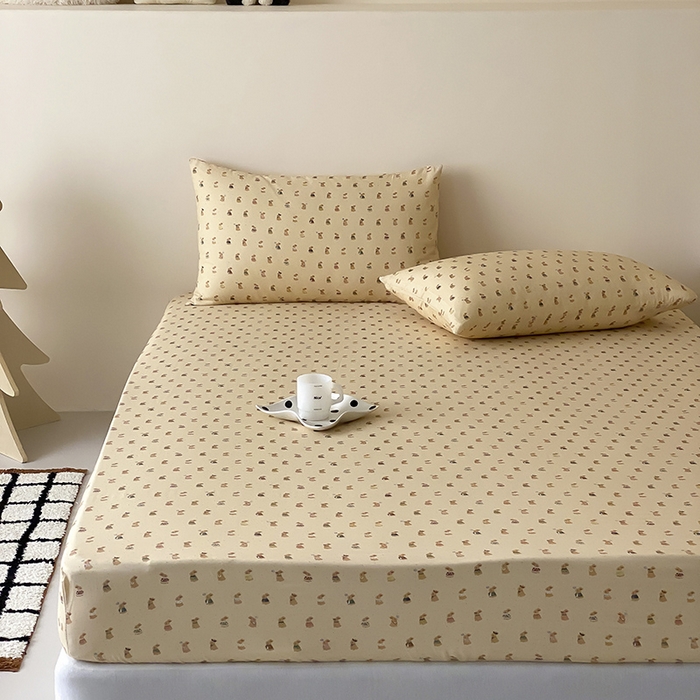 91家纺网 家纺一手货源 找家纺 时光里 2025新款双层纱系列卡通风枕套 可艾