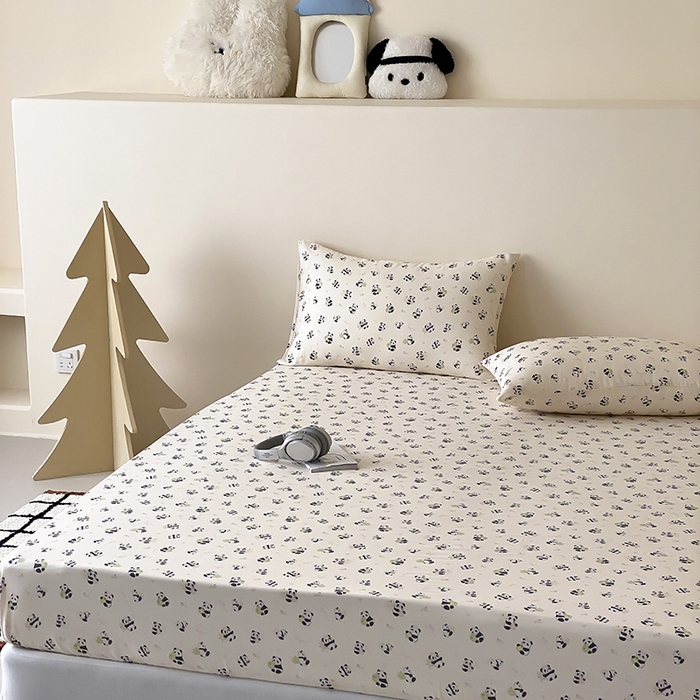 91家纺网 家纺一手货源 找家纺 时光里 2025新款双层纱系列卡通风枕套 竹汐恋