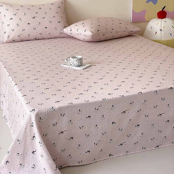 91家纺网 家纺一手货源 找家纺 时光里 2025新款双层纱系列卡通风枕套 豹豹妮