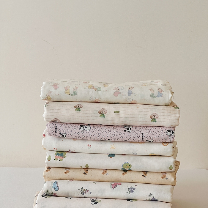 91家纺网 家纺一手货源 找家纺 时光里 2025新款双层纱系列卡通风床单 卡通风集合图