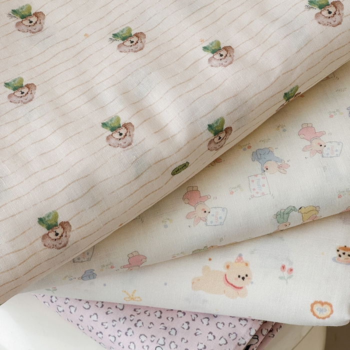 91家纺网 家纺一手货源 找家纺 时光里 2025新款双层纱系列卡通风床单 卡通风集合图